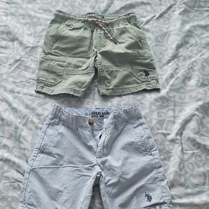 U.S. Polo Assn. Olive and Light Gray Cargo Shorts